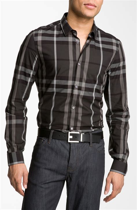 burberry men's plaid shirt|Designer Shirts for Women .